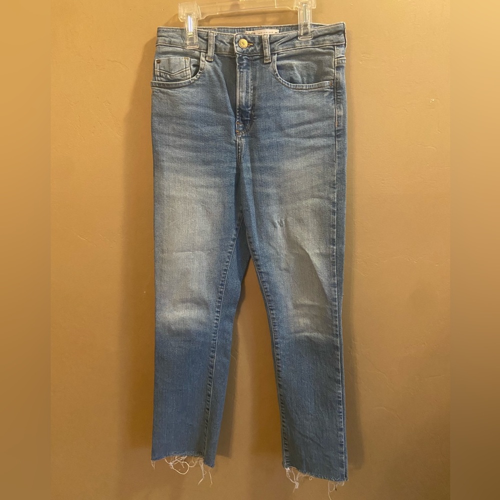 Zara Denim jeans ankle high wasted size 6